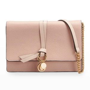 NWT Alphabet Chain Mini Crossbody Bag Nude